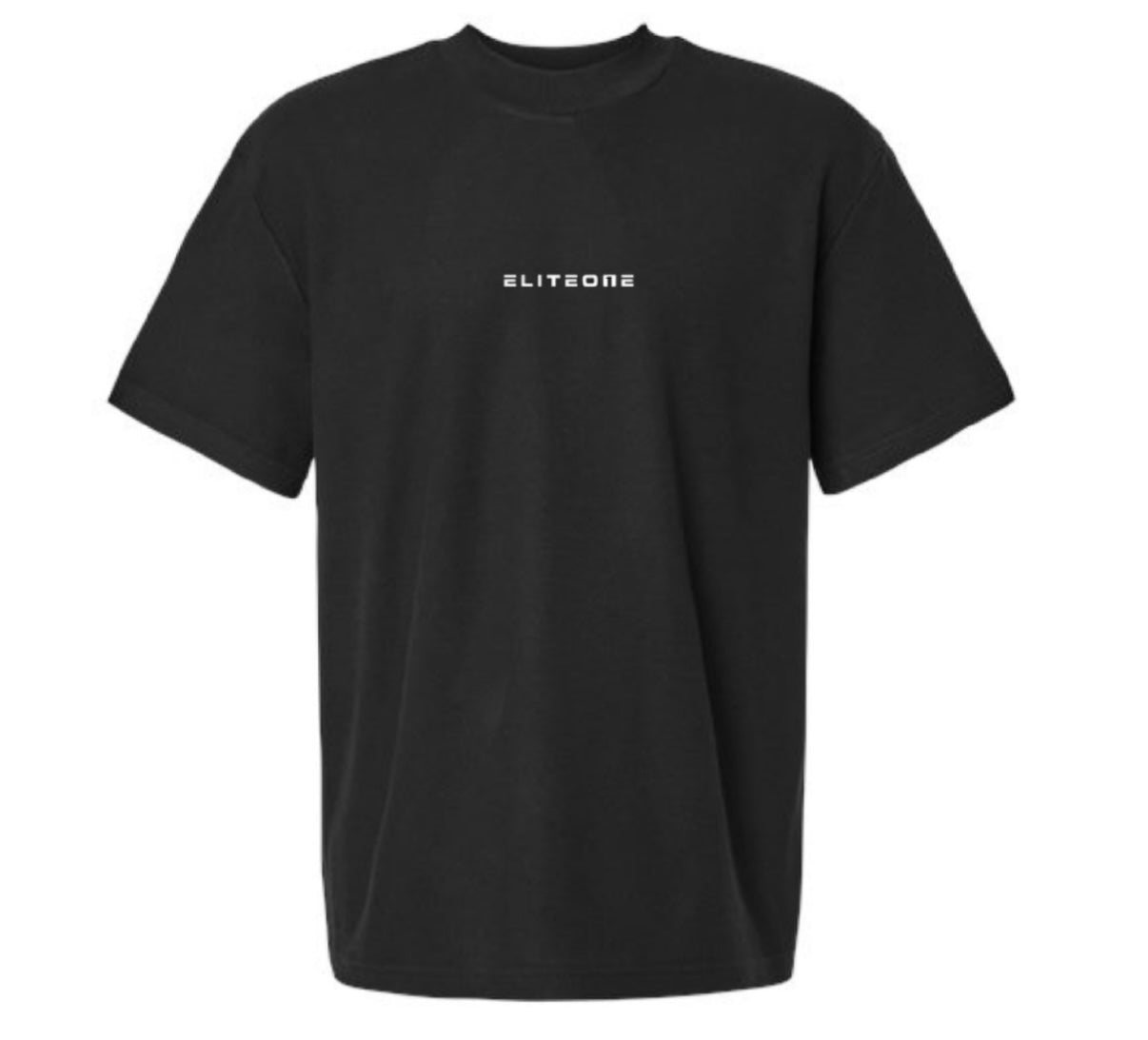 Unisex Black Mockneck Tee