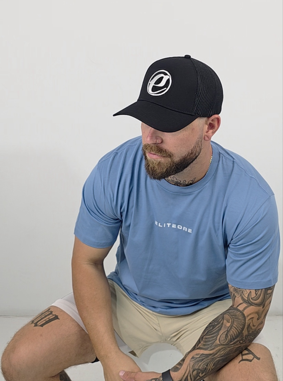Black Truckers Cap Snap Back