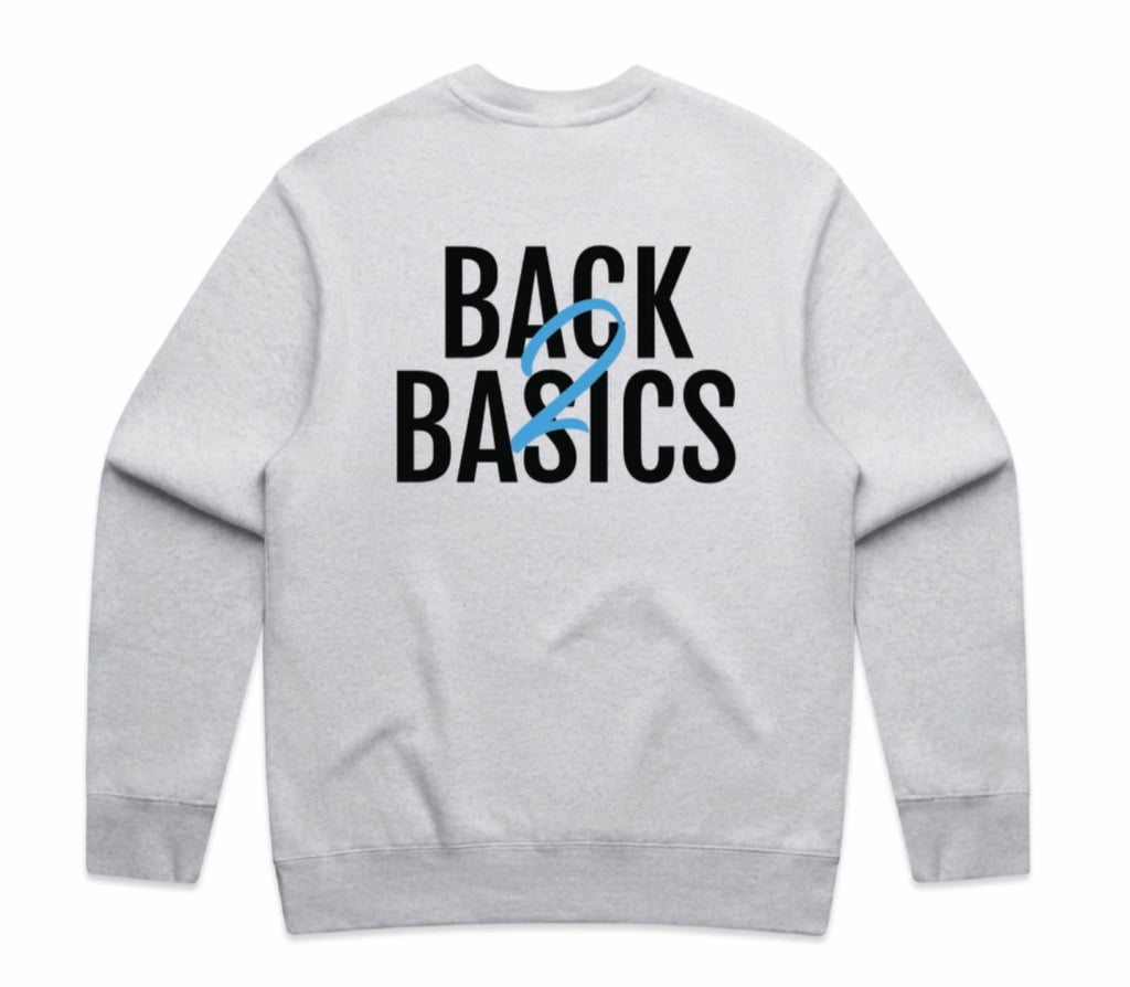 Eliteone Back2Basics Grey Marle Crewneck