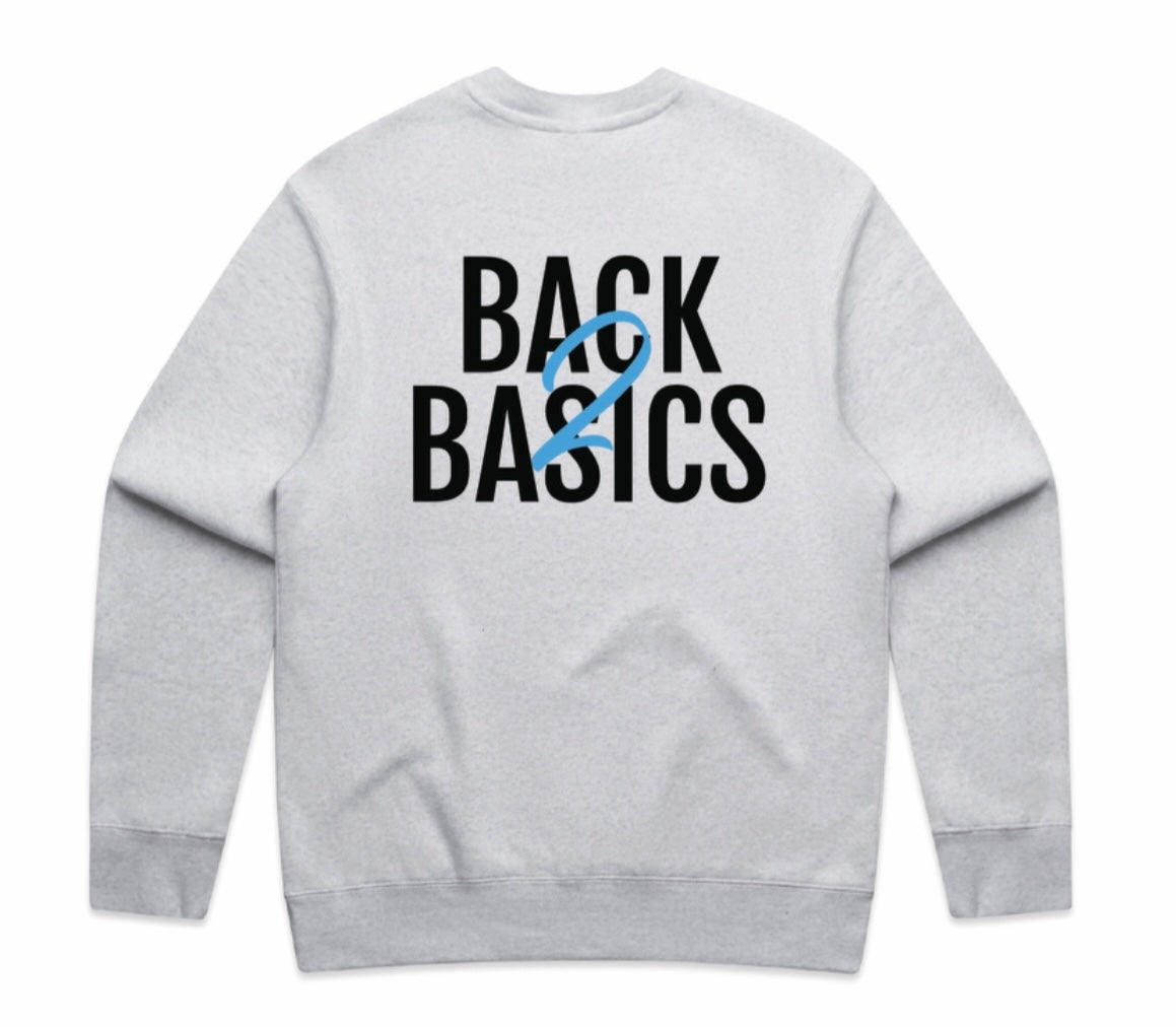 Eliteone Back2Basics Grey Marle Crewneck
