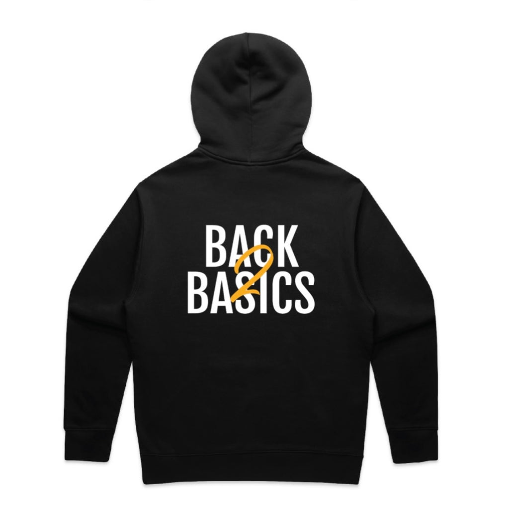 Back 2 Basics Black Hoodie