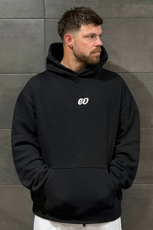 Back 2 Basics Black Hoodie