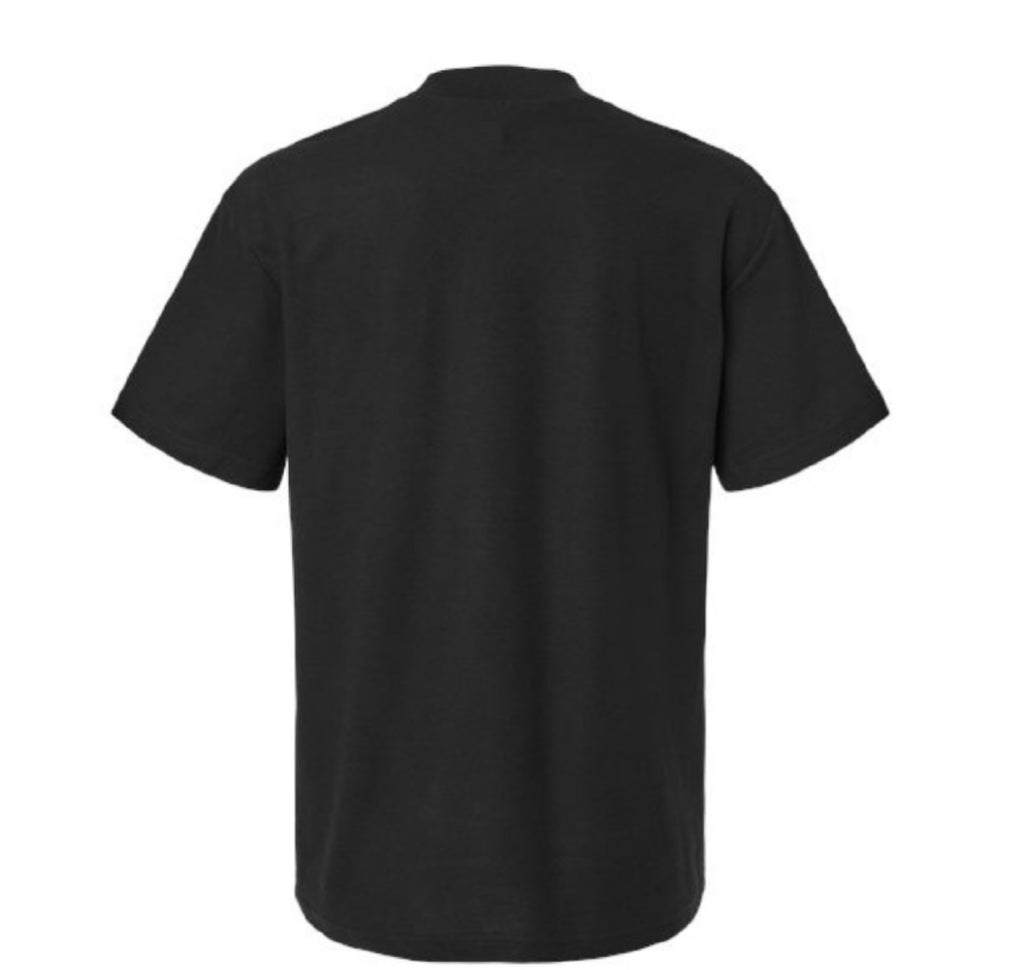 Unisex Black Mockneck Tee